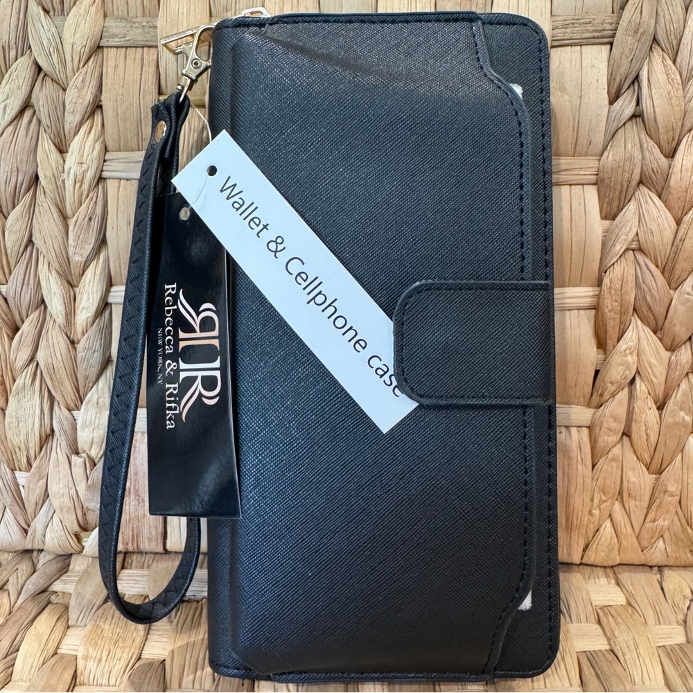 Black Wallet & Cellphone Case by Rebecca & Rifka